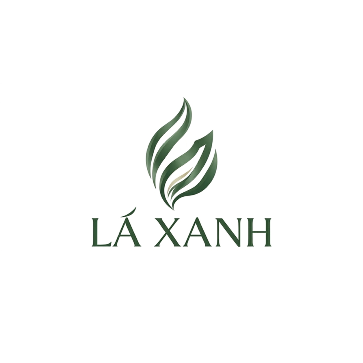 Logo thương hiệu Lá Xanh chuyên cung cấp trà thảo mộc thiên nhiên chăm sóc sức khỏe.